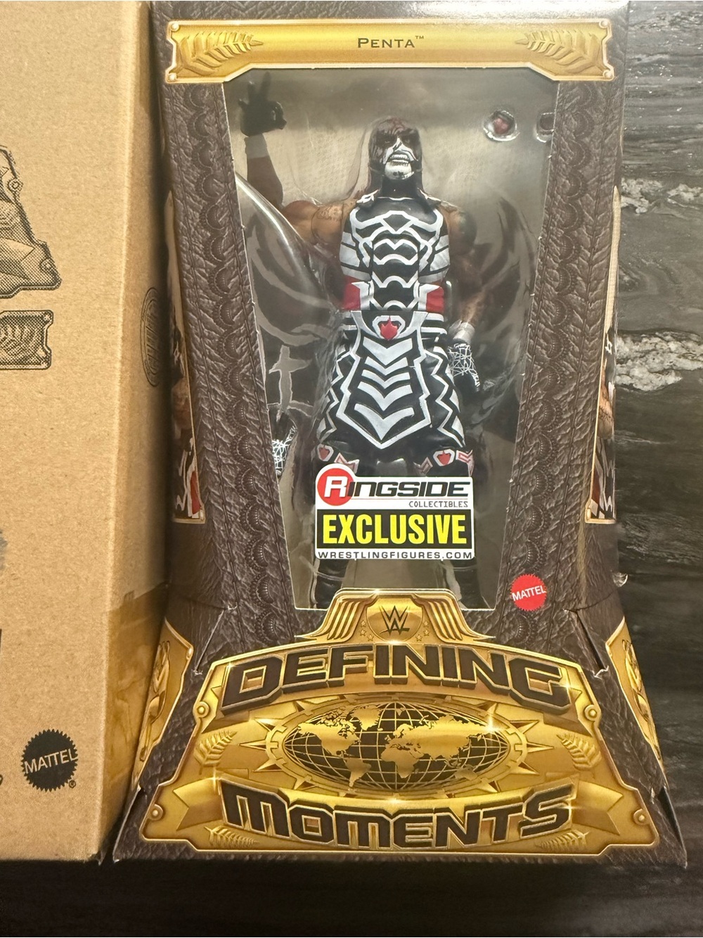 Mattel Penta Ringside Exclusive Action Figure - Black, White & Red